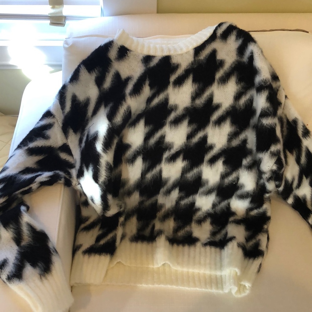 Soft fuzzy oversized sweater